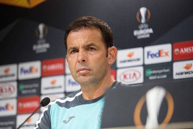 Villarreal CF s head coach, Javi Calleja, during a press conference PK Pressekonferenz at Ceramica stadium in Villarreal, eastern Spain, 19 September 2018. Villarreal will face Glasgow Rangers in a UEFA Europa League match on 20 September. Press conference !ACHTUNG: NUR REDAKTIONELLE NUTZUNG!  Copyright: xDomenechxCastellóx GRAF6369 20180919-636729637213088675