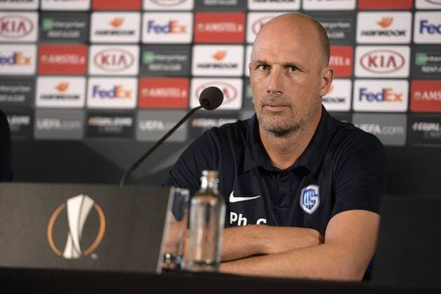 Genk s head coach Philippe Clement pictured during a press conference PK Pressekonferenz of Belgian soccer team KRC Genk, Wednesday 19 September 2018 in Genk. Tomorrow KRC Genk will meet Swedish club Malmo FF on day one of the UEFA Europa League group stage. YORICKxJANSENS  x05429222x
