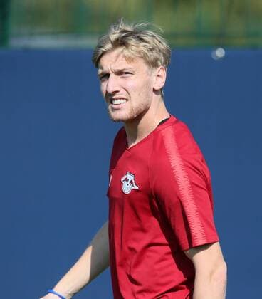 RB Leipzig Training Football Leipzig 19 09 2018 Red Bull Academy Football Rasenballsport Leipzig RB Leipzig Training before the Euroleague game against FC Salzburg In the picture Emil Forsberg