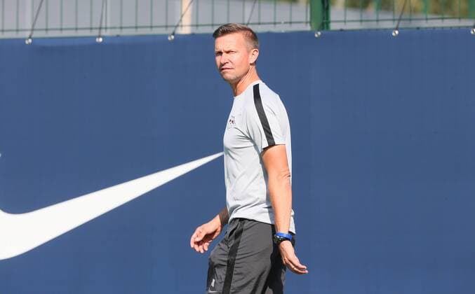 RB Leipzig Training Football Leipzig 19 09 2018 Red Bull Academy Football Rasenballsport Leipzig RB Leipzig Training before the Euroleague match against Salzburg In the picture Co coach Jesse Marsch