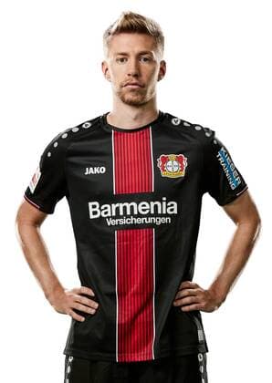 Football GER 1 BL Portrait date 2018 2019 Bayer Leverkusen Mitchell Weiser