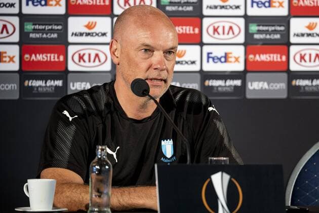 180919 Head coach Uwe Rösler of Malmö FF during a practice and press conference with Malmö FF ahead of the Europa League match against Genk on September 19, 2018 in Genk Photo Ludvig Thunman BILDBYR N code LT 35537  Copyright: LUDVIGxTHUNMAN BB180919LT023