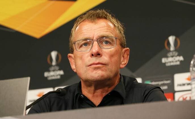 RB Leipzig Press Conference Football Leipzig 19 09 2018 Red Bull Arena Football Rasenballsport Leipzig RB Leipzig Press conference before the Euroleague match against Salzburg In the picture head coach Ralf Rangnick