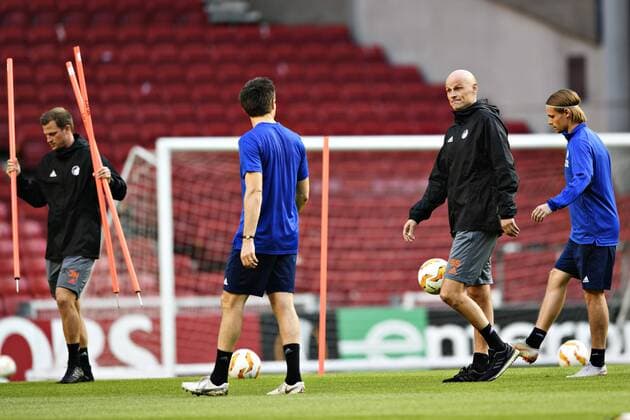 Staale Solbakken under aaben traening med FC Koebenhavn i Parken foer FCK moeder FC Zenit i Europa League-kamp, onsdag den 19. september 2018. Foto: Ritzau Scanpix Philip Davali , Copenhagen Denmark  Copyright: PhilipxDavali PhilipxDavalix cop102 spdk20180919-180823-L