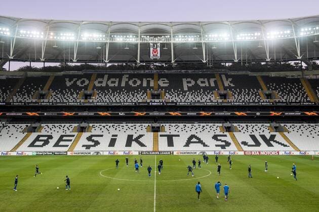 180919 The players of Sarpsborg 08 during a training session ahead of the Europe league match between Besiktas and Sarpsborg 08 on September 19, 2018 in Istanbul Photo Fredrik Varfjell BILDBYRAN Code FV 150141  Copyright: FREDRIKxVARFJELL BB180919FV051