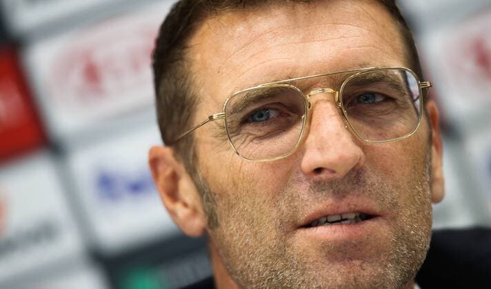 SOCCER - EL, Rapid vs Spartak VIENNA,AUSTRIA,19.SEP.18 - SOCCER - UEFA Europa League, group stage, SK Rapid Wien vs Spartak Moscow, preview, press conference PK Pressekonferenz Spartak. Image shows Georgiy Dzhikiya (Spartak). GEPAxpictures xPhilippxBrem