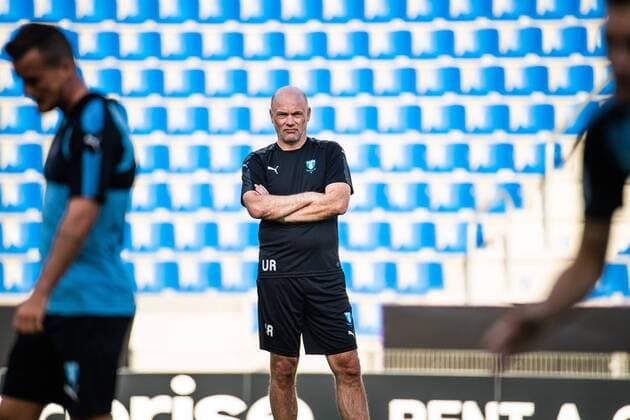 180919 Head coach Uwe Rösler of Malmö FF during a practice and press conference with Malmö FF ahead of the Europa League match against Genk on September 19, 2018 in Genk Photo Ludvig Thunman BILDBYR N code LT 35537  Copyright: LUDVIGxTHUNMAN BB180919LT052