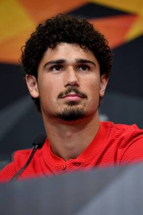 SOCCER - EL, RB Leipzig vs RBS LEIPZIG,GERMANY,19.SEP.18 - SOCCER - UEFA Europa League, group stage, RasenBallsport Leipzig vs Red Bull Salzburg, preview, press conference PK Pressekonferenz of RBS. Image shows Andre Ramalho (RBS). GEPAxpictures xFlorianxErtl