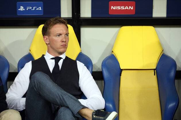 Head coach of TSG 1899 Hoffenheim Julian Nagelsmann watches the UEFA Champions League Group F match against FC Shakhtar Donetsk from the sideline at the Metalist Stadium, Kharkiv, northeastern Ukraine, September 19, 2018. Ukrinform. Shakhtar vs. Hoffenheim in Kharkiv  Copyright: xDanilxShamkinx