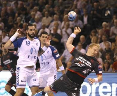 Photo Anders Zachariassen Flensburg vs. Leon Susnja Handball Men 1 Bundesliga on Wed 19 09 2018 Flensburg HC Zagreb