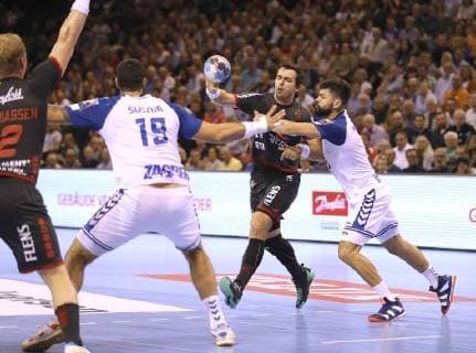 Photo Rasmus Lauge Flensburg v Tin KOntrec Handball Men 1 Bundesliga on Wed 19 09 2018 Flensburg HC Zagreb
