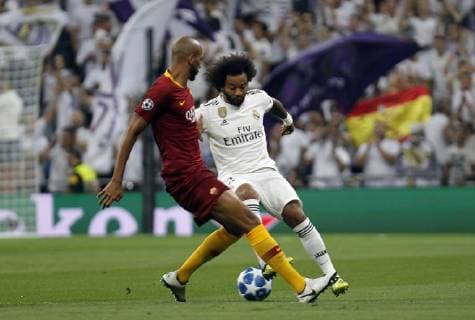 Soccer match between Real Madrid and Roma of the Champions League 2018 2019 held at the Santiago Bernabeu stadium in Madrid Photo Jose Cuesta 261 Cordon Press Marcelo  xJosexLuisxCuestax xx