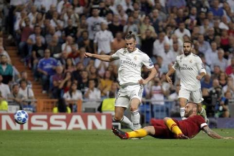 Soccer match between Real Madrid and Rome of the Champions League 2018 2019 held at the Santiago Bernabeu stadium in Madrid Photo Jose Cuesta 261 Cordon Press Gareth Bale  xJosexLuisxCuestax xx