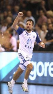 Photo Jubilation at Zlatko Horvat Zagreb Handball men 1 Bundesliga on Wed 19 09 2018 Flensburg HC Zagreb