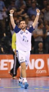Foto Siegesjubel Zagreb Senjamin Buric Handball Men 1 Bundesliga on Wed 19 09 2018 Flensburg HC Zagreb