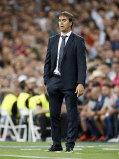 Real Madrid coach Julen Lopetegui during the UEFA Champions League group G match between Real Madrid and AS Roma at the Santiago Bernabeu stadium on September 19, 2018 in Madrid, Spain UEFA Champions League 2018 2019 xVIxVIxImagesx xMauricexvanxSteenxIVx 12173849