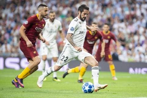 Real Madrid Francisco Alarcon Isco during UEFA Champions League match between Real Madrid and A.S.Roma at Santiago Bernabeu Stadium in Madrid, Spain. September 19, 2018.  (2974007)