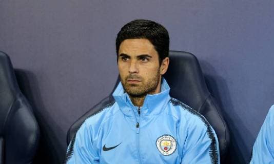 Man City assistant manager Mikel Arteta during the UEFA Champions League match between Manchester City and Olympique Lyonnais at the Etihad Stadium, Manchester, England on 19 September 2018. Copyright: xDavidxHornx PMI-2241-0026