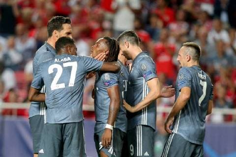 Mats Hummels Bayern Munich 5 David Alaba Bayern Munich 27 Renato Sanches Bayern Munich 35 Robert Lewandowski Bayern Munich 9 Franck Ribery FC Bayern Muenchen 7 0 2 Benfica vs FC Bayern Muenchen Soccer Champions League Group stage 19 09 2018 Benfica vs FC Bayern Muenchen vs Soccer Champions League group stage 19 09 2018 Lisbon Copyright: xLanger Eibner-Pressefotox EP_HLR
