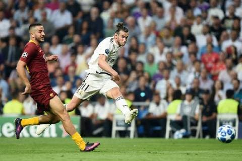 Db Madrid (Spagna) 19 09 2018 - Champions League Real Madrid-Roma foto Daniele Buffa Image nella foto: gol Gareth Bale 