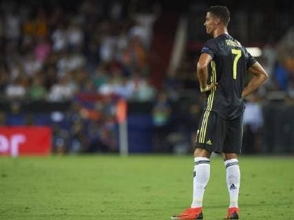 BARCELONA, 19-09-2018. Champions League 2018 2019, date 1. Valencia-Juventus. Cristiano Ronaldo of Juventus after receiving red card during the game Valencia - Juventus Valencia - Juventus  x2477483x