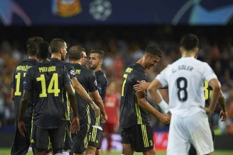 BARCELONA, 19-09-2018. Champions League 2018 2019, date 1. Valencia-Juventus. Cristiano Ronaldo of Juventus after receiving red card during the game Valencia - Juventus Valencia - Juventus  x2477492x