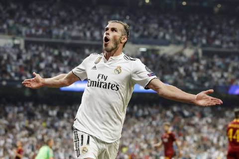 Sport Themen der Woche KW38 Sport Bilder des Tages Gareth Bale of Real Madrid during the UEFA Champions League group G match between Real Madrid and AS Roma at the Santiago Bernabeu stadium on September 19, 2018 in Madrid, Spain UEFA Champions League 2018 2019 xVIxVIxImagesx xMauricexvanxSteenxIVx 12174438