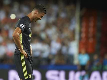 BARCELONA, 19-09-2018. Champions League 2018 2019, date 1. Valencia-Juventus. Cristiano Ronaldo of Juventus after receiving red card during the game Valencia - Juventus Valencia - Juventus  x2477498x