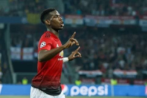 Berne Switzerland 19 09 2018 UEFA Champions League 2018 19 Season Preliminary Round Group Stage Group H 1 Gameday BSC Young Boys Manchester United Paul Pogba MAN celebrates after celebrating his 0-1 DeFodi048 goal
