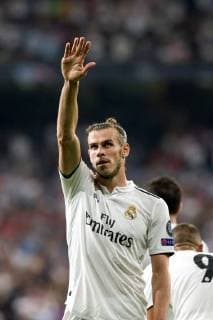 Real Madrid s Gareth Bale jubilates a goal during the UEFA Champions League first round groups phase match between Real Madrid and AS Roma at the Santiago Bernabeu stadium, in Madrid, Community of Madrid, Spain, 19 September 2018. Real Madrid vs. AS Roma !ACHTUNG: NUR REDAKTIONELLE NUTZUNG!  Copyright: xRodrigoxJimenezx MAD26 20180919-636729939194500826