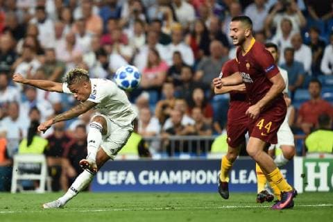 Db Madrid (Spagna) 19 09 2018 - Champions League Real Madrid-Roma foto Daniele Buffa Image nella foto: gol Mariano Diaz Mejia 