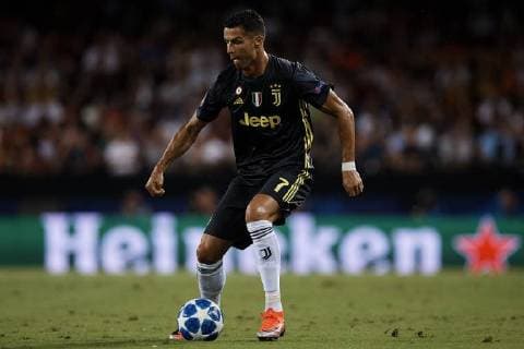 September 19, 2018 - Valencia, Valencia, Spain - Cristiano Ronaldo of Juventus in action during the UEFA Champions League group H match between Valencia CF and Juventus at Mestalla on September 19, 2018 in Valencia, Spain Valencia v Juventus - UEFA Champions League  - ZUMAn230 20180919_zaa_n230_190 Copyright: xDavidxAliagax