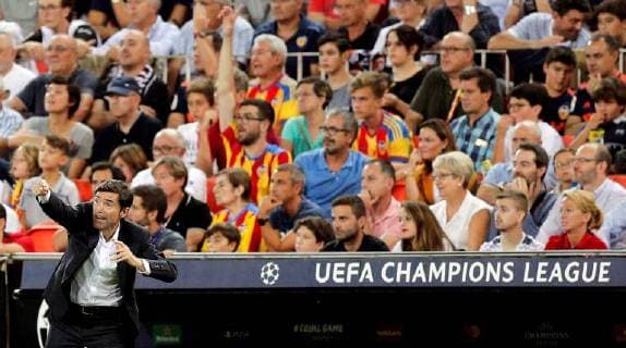 Valencia s head coach Marcelino during the UEFA Champions League first round groups phase match between Valencia CF and Juventus, at the Mestalla stadium, in Valencia, Valencian Community, Spain, 19 September 2018. Valencia FC vs. Juventus !ACHTUNG: NUR REDAKTIONELLE NUTZUNG!  Copyright: xKaixForsterlingx VAL17 20180919-636729963395943352