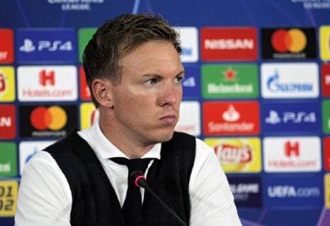 Head coach of TSG 1899 Hoffenheim Julian Nagelsmann attends a post-match news conference after his team played to a 2-2 draw against FC Shakhtar Donetsk in the UEFA Champions League Group F game at the Metalist Stadium, Kharkiv, northeastern Ukraine, September 19, 2018. Ukrinform. Post-match news conferences of Shakhtar, Hoffenheim in Kharkiv  Copyright: xVyacheslavxMadiyevskyyx