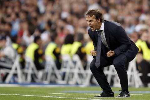 Real Madrid coach Julen Lopetegui during the UEFA Champions League group G match between Real Madrid and AS Roma at the Santiago Bernabeu stadium on September 19, 2018 in Madrid, Spain UEFA Champions League 2018 2019 xVIxVIxImagesx xMauricexvanxSteenxIVx 12175603