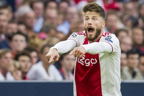 Sport Bilder des Tages AMSTERDAM, Johan Cruijff Arena, 19-09-2018 , season 2018 2019 , UEFA Champions League. final result 3-0, Ajax player Lasse Schone during the match Ajax - AEK Athens Ajax - AEK Athens  x2477847x