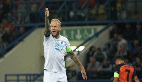 Midfielder Kevin Vogt of TSG 1899 Hoffenheim is captured during the UEFA Champions League Group F match against FC Shakhtar Donetsk at the Metalist Stadium, Kharkiv, northeastern Ukraine, September 19, 2018. Ukrinform.  Copyright: xDANILx