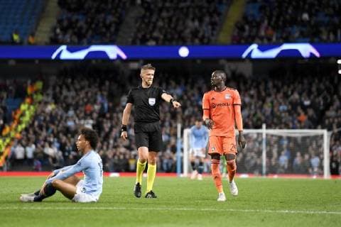 Daniele Orsato (ARBITRE) - 24 PAPE CHEIKH DIOP (OL) FOOTBALL : Manchester City vs Lyon - Ligue des Champions - 19 09 2018 AnthonyBIBARD FEP Panoramic 