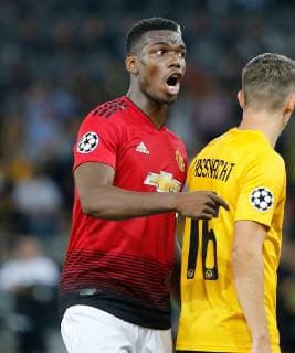 19 09 2018 Stade de Suisse Bern SWITZERLAND Season 2018 2019 Men Soccer UEFA Champions League Group match BSC Young Boys Bern Manchester United Paul Pogba Manchester