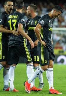 September 19, 2018 - Ronaldo of Juventus and in action during the Champions League football match between Valencia and Juventus on September 19, 2018 at Mestalla Stadium in Valencia, Spain. Soccer: Champions League - Valencia v Juventus - ZUMAa181 20180919_zaa_a181_205 Copyright: xAFP7x