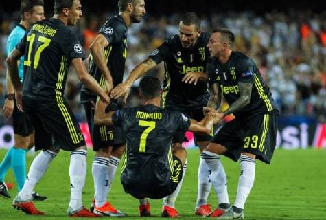 September 19, 2018 - Ronaldo of Juventus and in action during the Champions League football match between Valencia and Juventus on September 19, 2018 at Mestalla Stadium in Valencia, Spain. Soccer: Champions League - Valencia v Juventus - ZUMAa181 20180919_zaa_a181_201 Copyright: xAFP7x