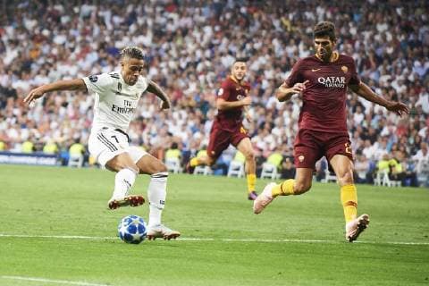 September 19, 2018 - Madrid, Spain - Mariano (forward; Real Madrid) in action during the UEFA Champions League match between Real Madrid and AS Roma at Santiago Bernabeu on September 19, 2018 in Madrid, Spain Real Madrid vs AS Roma UEFA Champions League  - ZUMAg15_ 20180919_zaf_g15_120 Copyright: xJackxAbuinx