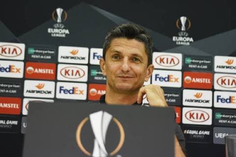 Sport Bilder des Tages September 19, 2018 - Thessaloniki, Greece - Coach of PAOK FC Razvan Lucescu during a press conference PK Pressekonferenz PAOK FC press conference before the UEFA Europa League group stage first match with Chelsea FC. Greece Soccer Europa League - ZUMAp191 85560474st Copyright: xGiannisxPapanikosx