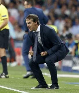 Sport Bilder des Tages Partido de Liga de Campeones entre el Real Madrid y la Roma en el Bernabeu. En la imagen, Lopetegui. Champions League match between Real Madrid and Roma. In this picture, Lopetegui. 