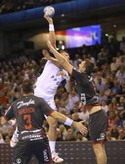 Photo Throw David Mandic Zagreb against Magnus RÖD Handball Men 1 Bundesliga on Wed 19 09 2018 Flensburg HC Zagreb