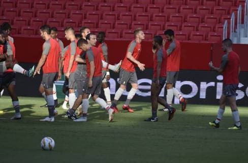 Renaud Emond forward of Standard Liege FOOTBALL : Entrainement - Standard of Liege - Ligue europeenne - Seville - 19 09 2018 PhotoNews Panoramic  775219974