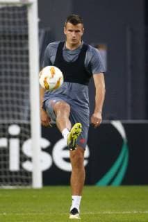 Ivan Santini forward of RSC Anderlecht FOOTBALL : Entrainement - Rsc Anderlecht- Ligue europeenne - Trnava - 19 09 2018 PhotoNews Panoramic  775219981