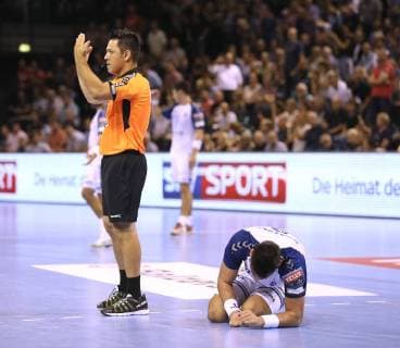 Photo devastated Tin Kontrec Zagreb handball men Champions League on Wed 19 09 2018 Flensburg HC Zagreb