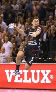 Photo Goal of Hampus Wanne Flensburg Handball Men Champions League on Wed 19 09 2018 Flensburg HC Zagreb