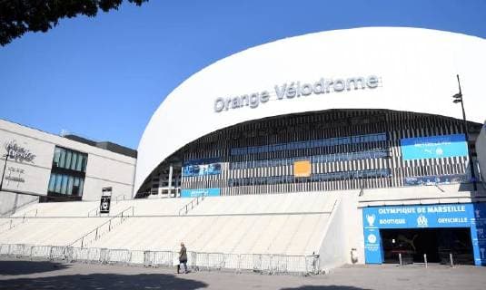 20 09 2018 xjhx Football UEFA Europa League Olympique Marseille Eintracht Frankfurt emspor v l Barriers at the DFL DFB REGULATIONS PROHIBIT ANY USE OF PHOTOGRAPHS as IMAGE SEQUENCES and or QUASI VIDEO Marseille